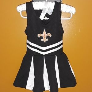Baby Girl New Orleans Saints Cheer Dress